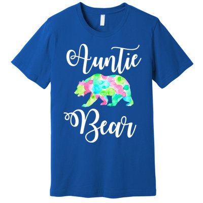 Auntie Bear Cute Funny Aunts Aunt Gift Niece Nephew Tee Gift Premium T-Shirt