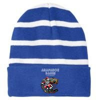 Arapahoe Basin Colorado Cool Snowboard Christmas Santa Gift Striped Beanie with Solid Band