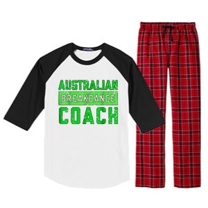 Australian Breakdancing Costume Coach Break Dancer Matching Raglan Sleeve Pajama Set