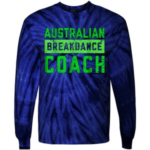 Australian Breakdancing Costume Coach Break Dancer Matching Tie-Dye Long Sleeve Shirt