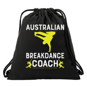 Australian Breakdancer Costume Coach Break Dancer Matching Drawstring Bag