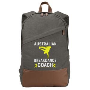 Australian Breakdancer Costume Coach Break Dancer Matching Cotton Canvas Backpack