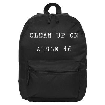 Anti Biden Clean Up On Aisle 46 Impeach Biden Classic Design 16 in Basic Backpack