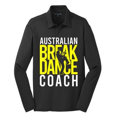 Australian Breakdance Coach Costume Break Dancer Matching Silk Touch Performance Long Sleeve Polo