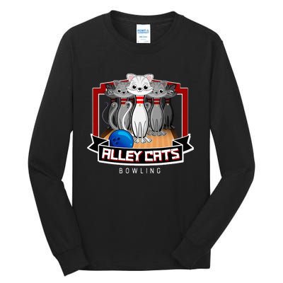 Alley Bowling Cats Tall Long Sleeve T-Shirt