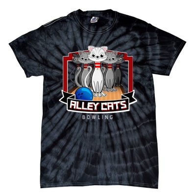 Alley Bowling Cats Tie-Dye T-Shirt