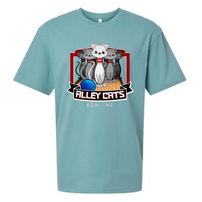 Alley Bowling Cats Sueded Cloud Jersey T-Shirt