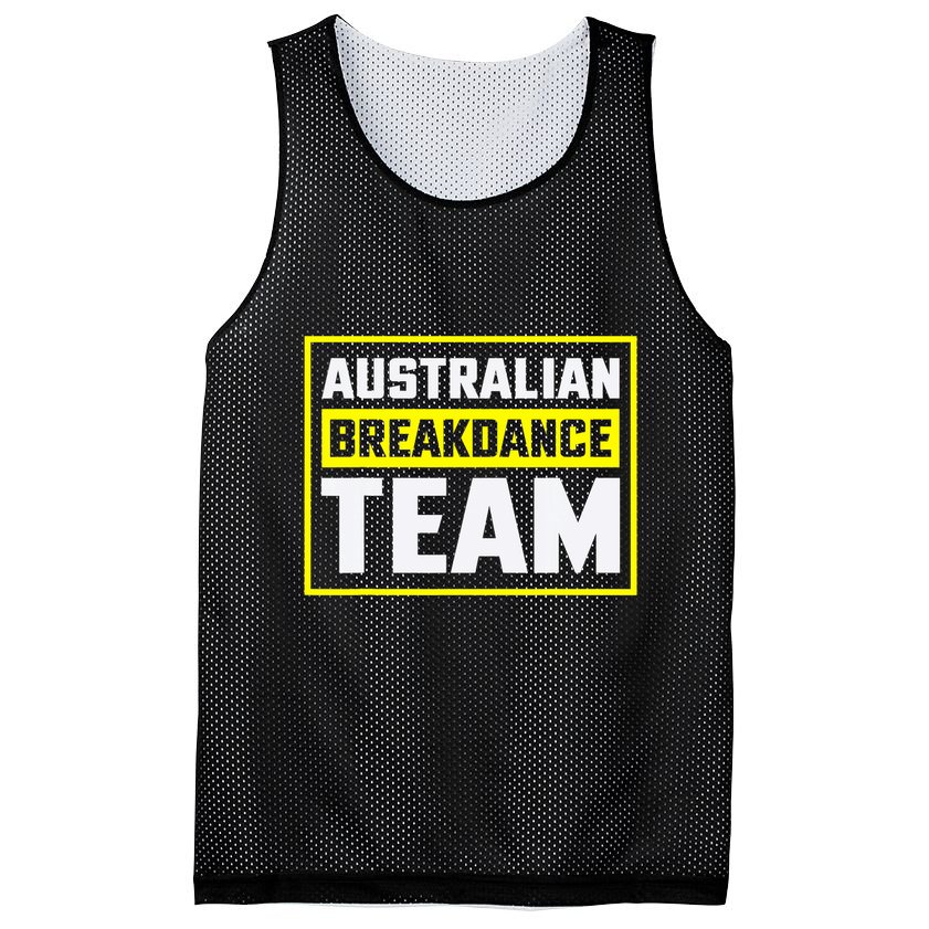 Australian Breakdance Costume Team Matching Mesh Reversible Basketball Jersey Tank