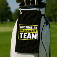 Australian Breakdance Costume Team Matching Golf Towel