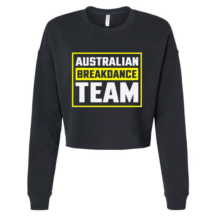 Australian Breakdance Costume Team Matching Cropped Pullover Crew