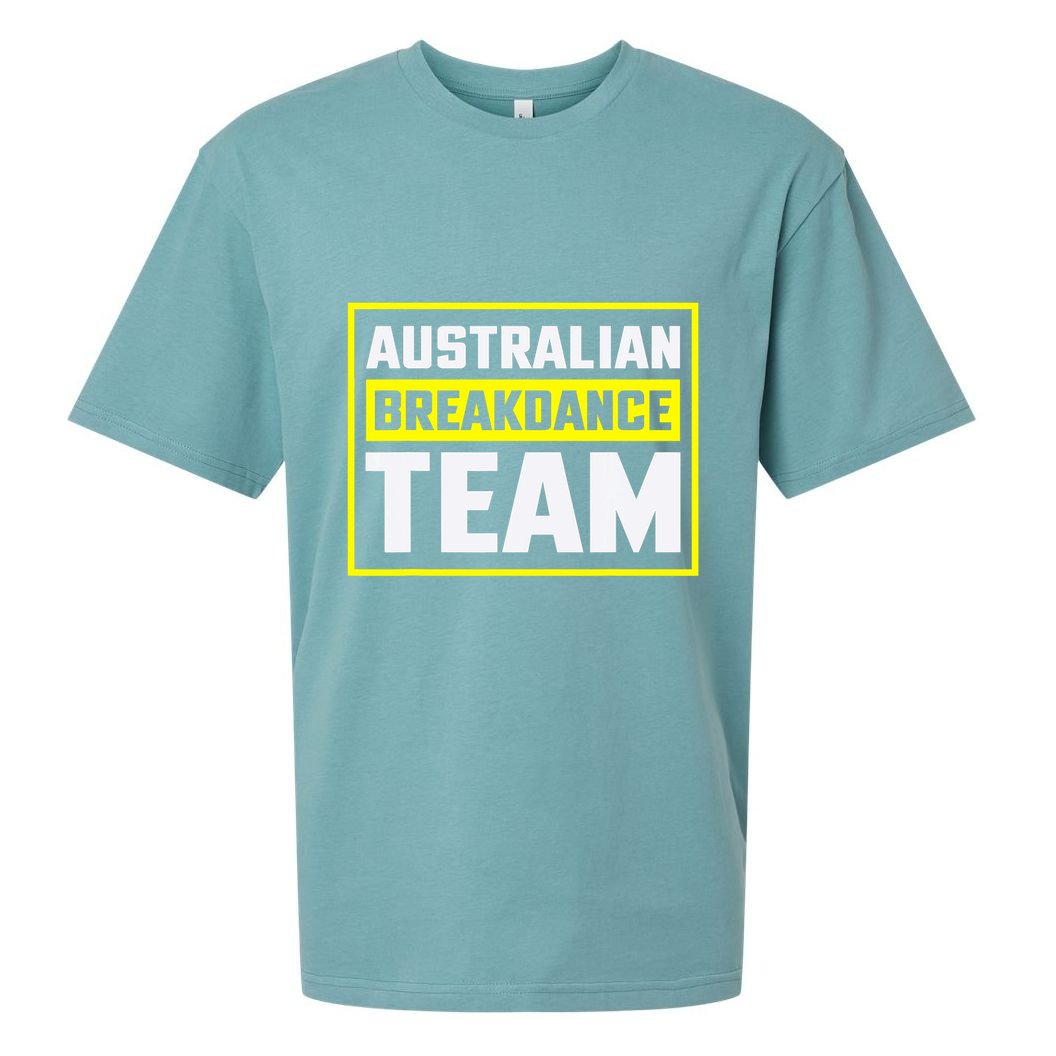 Australian Breakdance Costume Team Matching Sueded Cloud Jersey T-Shirt