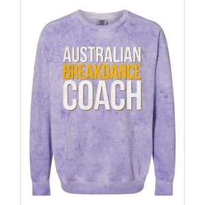 Australian Breakdance Coach Funny Dance Instructor Colorblast Crewneck Sweatshirt