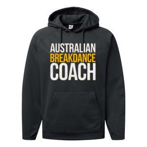 Australian Breakdance Coach Funny Dance Instructor Performance Fleece Hoodie