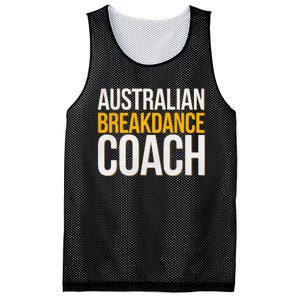 Australian Breakdance Coach Funny Dance Instructor Mesh Reversible Basketball Jersey Tank