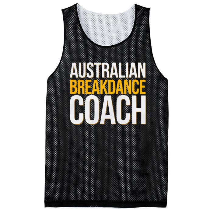 Australian Breakdance Coach Funny Dance Instructor Mesh Reversible Basketball Jersey Tank