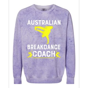 Australian Breakdancer Costume Coach Break Dancer Matching Colorblast Crewneck Sweatshirt