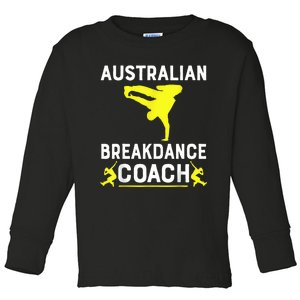 Australian Breakdancer Costume Coach Break Dancer Matching Toddler Long Sleeve Shirt