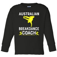 Australian Breakdancer Costume Coach Break Dancer Matching Toddler Long Sleeve Shirt