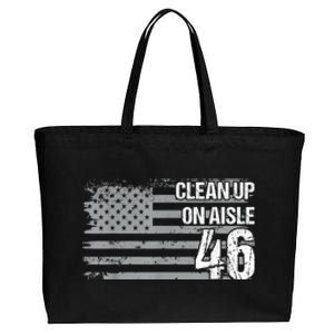 Anti Biden Clean Up On Aisle 46 Impeach Biden Cotton Canvas Jumbo Tote