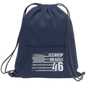 Anti Biden Clean Up On Aisle 46 Impeach Biden Sweatshirt Cinch Pack Bag