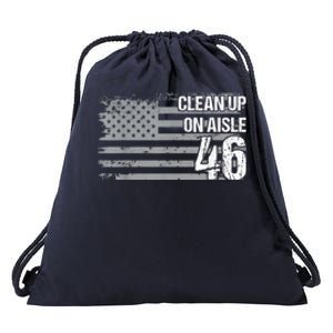 Anti Biden Clean Up On Aisle 46 Impeach Biden Drawstring Bag