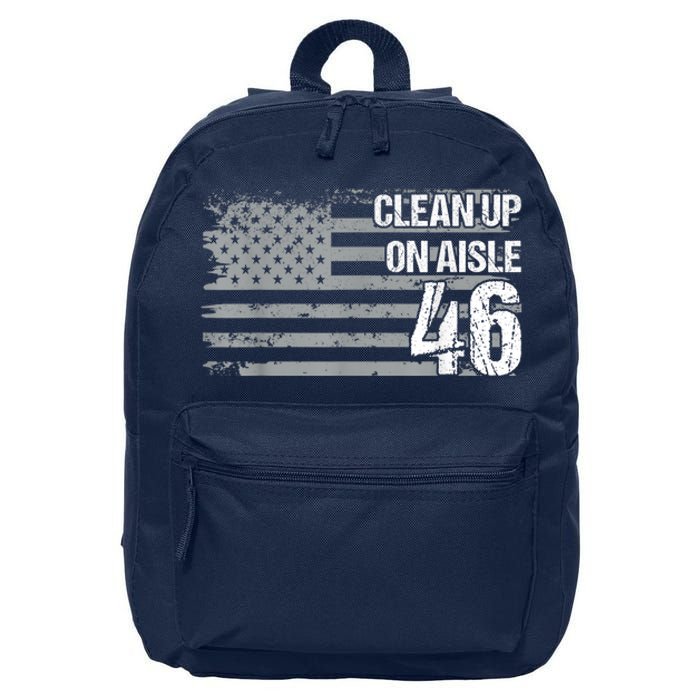 Anti Biden Clean Up On Aisle 46 Impeach Biden 16 in Basic Backpack