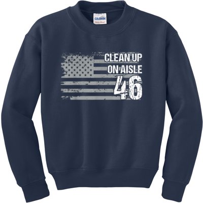 Anti Biden Clean Up On Aisle 46 Impeach Biden Kids Sweatshirt