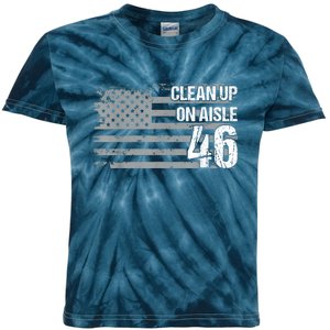 Anti Biden Clean Up On Aisle 46 Impeach Biden Kids Tie-Dye T-Shirt