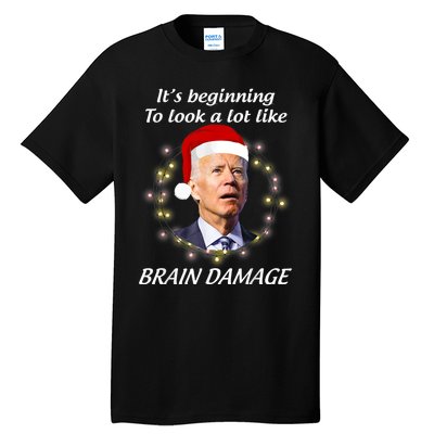 Anti Biden Christmas Funny Republican Tall T-Shirt