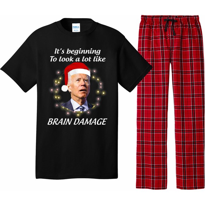 Anti Biden Christmas Funny Republican Pajama Set