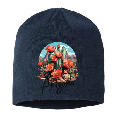 Arizona Blooming Cactus Flowers Love State Of Arizona Cute Sustainable Beanie