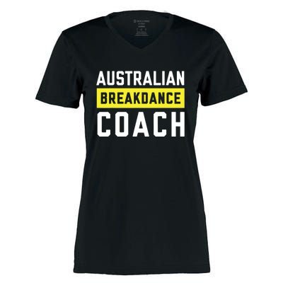 Australian Breakdancing Costume Coach Break Dancer Matching Women's Momentum V-Neck T-Shirt