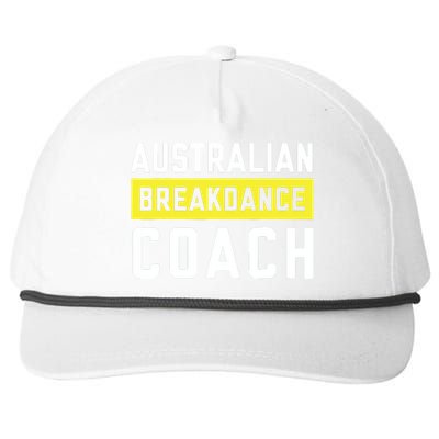 Australian Breakdancing Costume Coach Break Dancer Matching Snapback Five-Panel Rope Hat