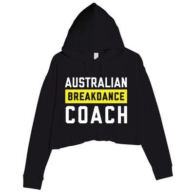 Australian Breakdancing Costume Coach Break Dancer Matching Crop Fleece Hoodie