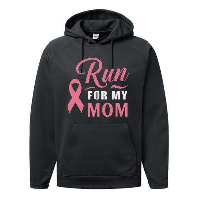 Athletics Breast Cancer Awareness Month Runner Pin.K Ribbon Performance Fleece Hoodie