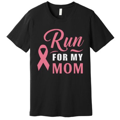 Athletics Breast Cancer Awareness Month Runner Pin.K Ribbon Premium T-Shirt