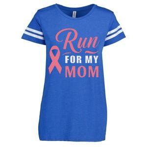 Athletics Breast Cancer Awareness Month Runner Pin.K Ribbon Enza Ladies Jersey Football T-Shirt