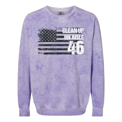 Anti Biden Clean Up On Aisle 46 Impeach Biden Colorblast Crewneck Sweatshirt