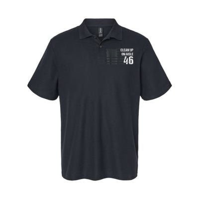 Anti Biden Clean Up On Aisle 46 Impeach Biden Softstyle Adult Sport Polo