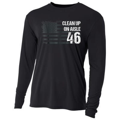 Anti Biden Clean Up On Aisle 46 Impeach Biden Cooling Performance Long Sleeve Crew