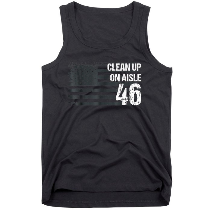 Anti Biden Clean Up On Aisle 46 Impeach Biden Tank Top