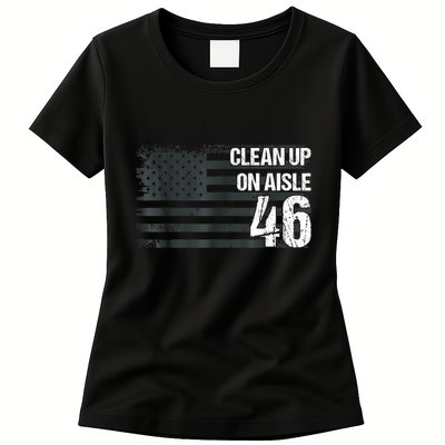 Anti Biden Clean Up On Aisle 46 Impeach Biden Womens T-Shirt