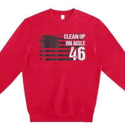 Anti Biden Clean Up On Aisle 46 Impeach Biden Premium Crewneck Sweatshirt