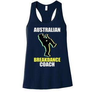 Australian Breakdance Coach Halloween Costume Break Dancer Women's Racerback Tank