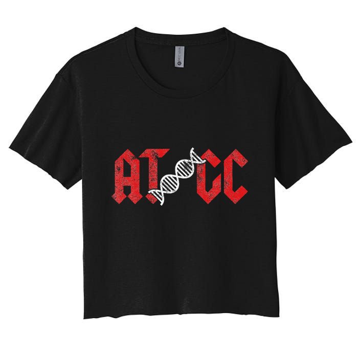 Atcc Bioinformatics Computer Scientist Computer Science Biology Women's Crop Top Tee