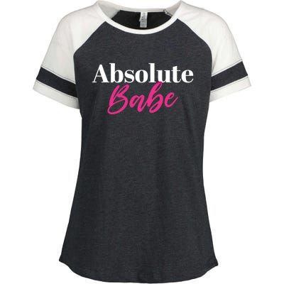 Absolute Babe Cool Gift Enza Ladies Jersey Colorblock Tee