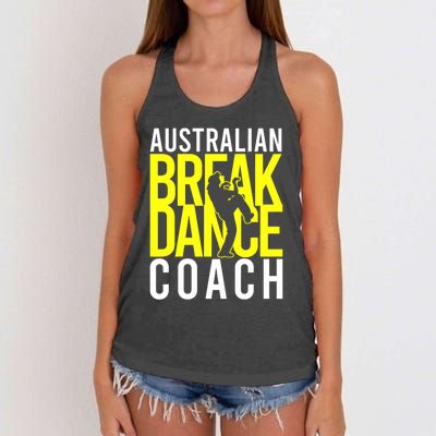 Australian Breakdance Coach Costume Break Dancer Matching Women's Knotted Racerback Tank