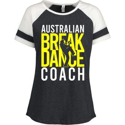 Australian Breakdance Coach Costume Break Dancer Matching Enza Ladies Jersey Colorblock Tee