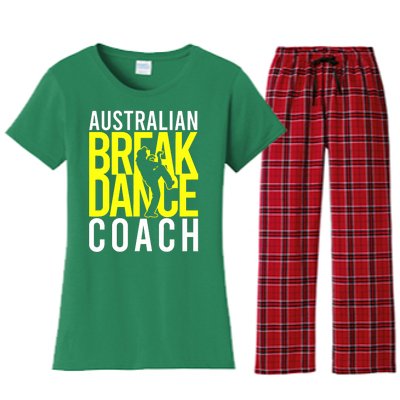 Australian Breakdance Coach Costume Break Dancer Matching Women's Flannel Pajama Set