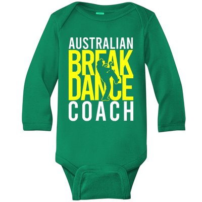 Australian Breakdance Coach Costume Break Dancer Matching Baby Long Sleeve Bodysuit